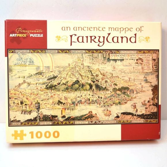 Pomegranate Games Ancientmappe Of Fairyland Jigsaw Puzzle 00 Pieces